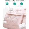 image:imageBAGSMART Garment Duffel Bag Convertible 2in1 Puffy WaterResistant CarryOn with Shoe Compartment Light PinkABlack