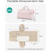 image:imageBAGSMART Garment Duffel Bag Convertible 2in1 Puffy WaterResistant CarryOn with Shoe Compartment Light PinkBDark Pink