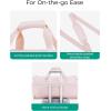 image:imageBAGSMART Garment Duffel Bag Convertible 2in1 Puffy WaterResistant CarryOn with Shoe Compartment Light PinkBKhaki