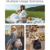 image:imageBAGSMART Insulated Lunch Box for Women Double Deck Leakproof Cooler Bag with Expandable Design for Office Work amp Outdoor PicnicBlack