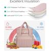 image:imageBAGSMART Insulated Lunch Box for Women Double Deck Leakproof Cooler Bag with Expandable Design for Office Work amp Outdoor PicnicCamel