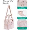image:imageBAGSMART Lunch Bag Women Double Deck Insulated Lunch Box Quilted Puffer Lunch Tote Leakproof Durable amp Reusable Large Lunch Cooler For Work Picnic Travel Meal Prep CamelLight Blue