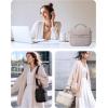 image:imageBAGSMART Lunch Bag Women Double Deck Insulated Lunch Box Quilted Puffer Lunch Tote Leakproof Durable amp Reusable Large Lunch Cooler For Work Picnic Travel Meal Prep CamelCamel