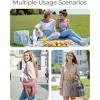 image:imageBAGSMART Lunch Bag Women Double Deck Insulated Lunch Box Quilted Puffer Lunch Tote Leakproof Durable amp Reusable Large Lunch Cooler For Work Picnic Travel Meal Prep CamelBeige