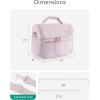 image:imageBAGSMART Lunch Bag Women Double Deck Insulated Lunch Box Quilted Puffer Lunch Tote Leakproof Durable amp Reusable Large Lunch Cooler For Work Picnic Travel Meal Prep CamelBlack