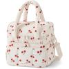 image:imageBAGSMART Lunch Bag Women Double Deck Insulated Lunch Box Quilted Puffer Lunch Tote Leakproof Durable amp Reusable Large Lunch Cooler For Work Picnic Travel Meal Prep CamelPrintCherry