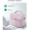 image:imageBAGSMART Lunch Bag Women Double Deck Insulated Lunch Box Quilted Puffer Lunch Tote Leakproof Durable amp Reusable Large Lunch Cooler For Work Picnic Travel Meal Prep CamelBlack