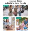 image:imageBAGSMART Lunch Bag Women Large Lunch Box Insulated Tote Bag with MultiPockets Quilted Puffy Tote for Work Outdoors02Brown