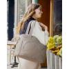 image:imageBAGSMART Lunch Bag Women Large Lunch Box Insulated Tote Bag with MultiPockets Quilted Puffy Tote for Work Outdoors02Brown