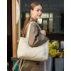 image:imageBAGSMART Lunch Bag Women Large Lunch Box Insulated Tote Bag with MultiPockets Quilted Puffy Tote for Work Outdoors06Baby Pink