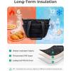 image:imageBAGSMART Lunch Bag Women Small Insulated Tote with Lunch Compartment Quilted Lightweight Puffy Tote Bag for Work Travel Outdoor Black04Green