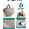 image:imageBAGSMART Lunch Bag for Women Small Cute Blue Striped Quilted Lunch Box Insulated Lightweight Leakproof Durable amp Reusable Tote Bag for Work Travel Outdoor PicnicCow Print