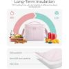 image:imageBAGSMART Lunch Box for Women Insulated Lunch Bag Cute Puffer Lunch Tote Bags Lightweight Quilted Reusable Cooler for Work Picnic or Travel KhakiKhaki