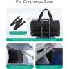 image:imageBAGSMART Medium Garment Bags for Travel Convertible Travel Garment Duffle Bag Suit Bags for Women 2 in 1 Garment Bags with Shoe CompartmentBlack