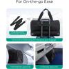 image:imageBAGSMART Medium Garment Bags for Travel Convertible Travel Garment Duffle Bag Suit Bags for Women 2 in 1 Garment Bags with Shoe CompartmentBlack