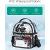 image:imageBAGSMART Stadium Approved Clear Bag 12x6x12 Double Deck Lunch Box Convertible to Backpack Waterproof PVC PinkCamel