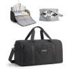 image:imageBAGSMART Garment Bag Duffle Bag for Travel Convertible 2 in 1 Suit Bag for Hanging Clothes Carry on Travel Bag with Shoes BagShoulder Strap Weekender for Dresses Coats Shirts BlackBlack