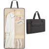 image:imageBAGSMART Garment Bags for Travel Foldable Carry on Suit Carrier for Hanging Clothes Stylish Dress Carrier Large Convertible Weekender Garment Bags for Women MenPuffy Black