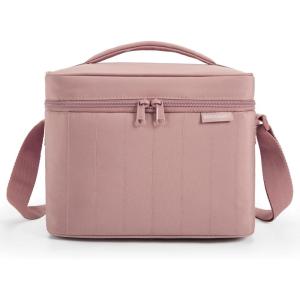 image:imageBAGSMART Lunch Box for Women Insulated Lunch Bag Cute Puffer Lunch Tote Bags Lightweight Quilted Reusable Cooler for Work Picnic or Travel KhakiDusky pink
