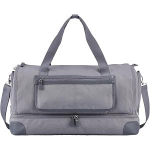 image:imageBAGSMART Medium Garment Bags for Travel Convertible Travel Garment Duffle Bag Suit Bags for Women 2 in 1 Garment Bags with Shoe CompartmentGrey