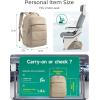 image:imageBAGSMART 30L Travel Backpack for Women Carry on Backpack for Airplanes Gym Backpack with Shoe Compartment Lightweight Travel Bag Fits 156 Inch WaterResistant ChocolateGrey