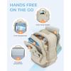 image:imageBAGSMART 37L Compression Travel Backpack Expandable Carry On Backpack with Packing Cubes Water Resistant Weekender Backpack Fits 17 Inch laptop Luggage Daypack with Shoe Bag GreyWarm Beige