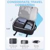 image:imageBAGSMART 37L Compression Travel Backpack Expandable Carry On Backpack with Packing Cubes Water Resistant Weekender Backpack Fits 17 Inch laptop Luggage Daypack with Shoe Bag GreyObsidian Black