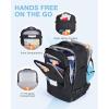image:imageBAGSMART 37L Compression Travel Backpack Expandable Carry On Backpack with Packing Cubes Water Resistant Weekender Backpack Fits 17 Inch laptop Luggage Daypack with Shoe Bag GreyObsidian Black