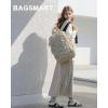 image:imageBAGSMART Carry On Travel Backpack 17 Inch Large Travel backpack Carry On Flight Approved Antitheft Personal Item Backpack Travel Bag With Shoe Bag 30L Water Resistant Casual Daypack BeigeBeige