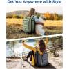 image:imageBAGSMART Carry On Travel Backpack 17 Inch Large Travel backpack Carry On Flight Approved Antitheft Personal Item Backpack Travel Bag With Shoe Bag 30L Water Resistant Casual Daypack BeigeGreen