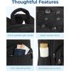 image:imageBAGSMART College Laptop Backpack Travel Backpack for Women Quilted Casual Daypack WaterResistant Bookbag for 156 Inch Laptop BlackBlack