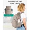 image:imageBAGSMART College Laptop Backpack Travel Backpack for Women Quilted Casual Daypack WaterResistant Bookbag for 156 Inch Laptop BlackCamel