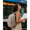 image:imageBAGSMART College Laptop Backpack Travel Backpack for Women Quilted Casual Daypack WaterResistant Bookbag for 156 Inch Laptop BlackCamel