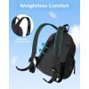 image:imageBAGSMART College Laptop Backpack Travel Backpack for Women Quilted Casual Daypack WaterResistant Bookbag for 156 Inch Laptop BlackCamel Brown