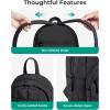 image:imageBAGSMART College Laptop Backpack Travel Backpack for Women Quilted Casual Daypack WaterResistant Bookbag for 156 Inch Laptop BlackCamel Brown