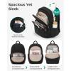 image:imageBAGSMART College Laptop Backpack Travel Backpack for Women Quilted Casual Daypack WaterResistant Bookbag for 156 Inch Laptop BlackDim Gray
