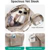 image:imageBAGSMART Foldable Travel Bag 37L Expendable Personal Item Bag Lightweight Weekender Bags for Women Water Resistant Extra Carry on for Travel CamelCamel