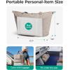 image:imageBAGSMART Foldable Travel Bag 37L Expendable Personal Item Bag Lightweight Weekender Bags for Women Water Resistant Extra Carry on for Travel CamelGrey