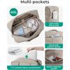 image:imageBAGSMART Gym Bag for Women Carry on Travel Duffel Bag Waterresistant Weekender with Shoe Compartment for Gym Travel Work Desert MediumClassic