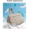 image:imageBAGSMART Gym Bag for Women Carry on Travel Duffel Bag Waterresistant Weekender with Shoe Compartment for Gym Travel Work Desert MediumClassic