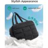 image:imageBAGSMART Gym Bag for Women Carry on Travel Duffel Bag Waterresistant Weekender with Shoe Compartment for Gym Travel Work Desert MediumMBlack