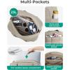 image:imageBAGSMART Gym Bag for Women Carry on Travel Duffel Bag Waterresistant Weekender with Shoe Compartment for Gym Travel Work Desert MediumMCamel