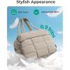image:imageBAGSMART Gym Bag for Women Carry on Travel Duffel Bag Waterresistant Weekender with Shoe Compartment for Gym Travel Work Desert MediumMCamel