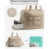 image:imageBAGSMART Gym Bag for Women Carry on Travel Duffel Bag Waterresistant Weekender with Shoe Compartment for Gym Travel Work Desert MediumMDesert