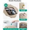 image:imageBAGSMART Gym Bag for Women Carry on Travel Duffel Bag Waterresistant Weekender with Shoe Compartment for Gym Travel Work Desert MediumMDesert