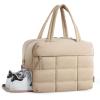 image:imageBAGSMART Gym Bag for Women Carry on Travel Duffel Bag Waterresistant Weekender with Shoe Compartment for Gym Travel Work Desert MediumMDesert