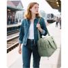 image:imageBAGSMART Gym Bag for Women Carry on Travel Duffel Bag Waterresistant Weekender with Shoe Compartment for Gym Travel Work Desert MediumMGreen
