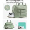 image:imageBAGSMART Gym Bag for Women Carry on Travel Duffel Bag Waterresistant Weekender with Shoe Compartment for Gym Travel Work Desert MediumMGreen