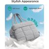 image:imageBAGSMART Gym Bag for Women Carry on Travel Duffel Bag Waterresistant Weekender with Shoe Compartment for Gym Travel Work Desert MediumMGrey