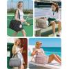 image:imageBAGSMART Gym Bag for Women Carry on Travel Duffel Bag Waterresistant Weekender with Shoe Compartment for Gym Travel Work Desert MediumMGrey